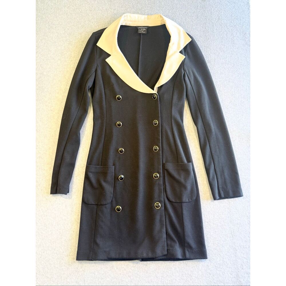 vtg moda international double-breasted blazer dress 6